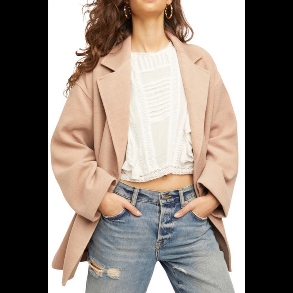 NWT Free People Hannah Soft Slouchy Blazer Jacket - Picture 6 of 10